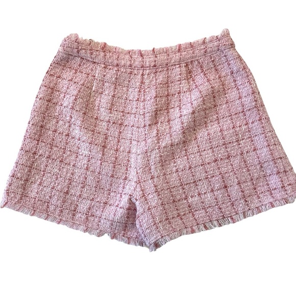 NWT Cinq a sept Coronado Tweed Pink High Waisted Shorts - Picture 5 of 10